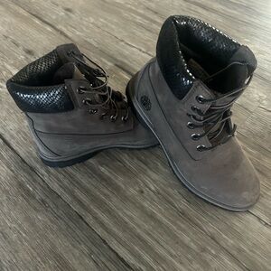 Timberland Charcoal and Black Boots